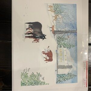 KAY MURPHY “In A Perfect World “ Signed &WATERCOLOR PRINT